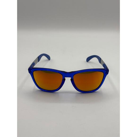 Oakley Frogskins Blue Silver Frames Prizm P Sunglasses OO9428-1355 55-17 140 - Picture 1 of 16